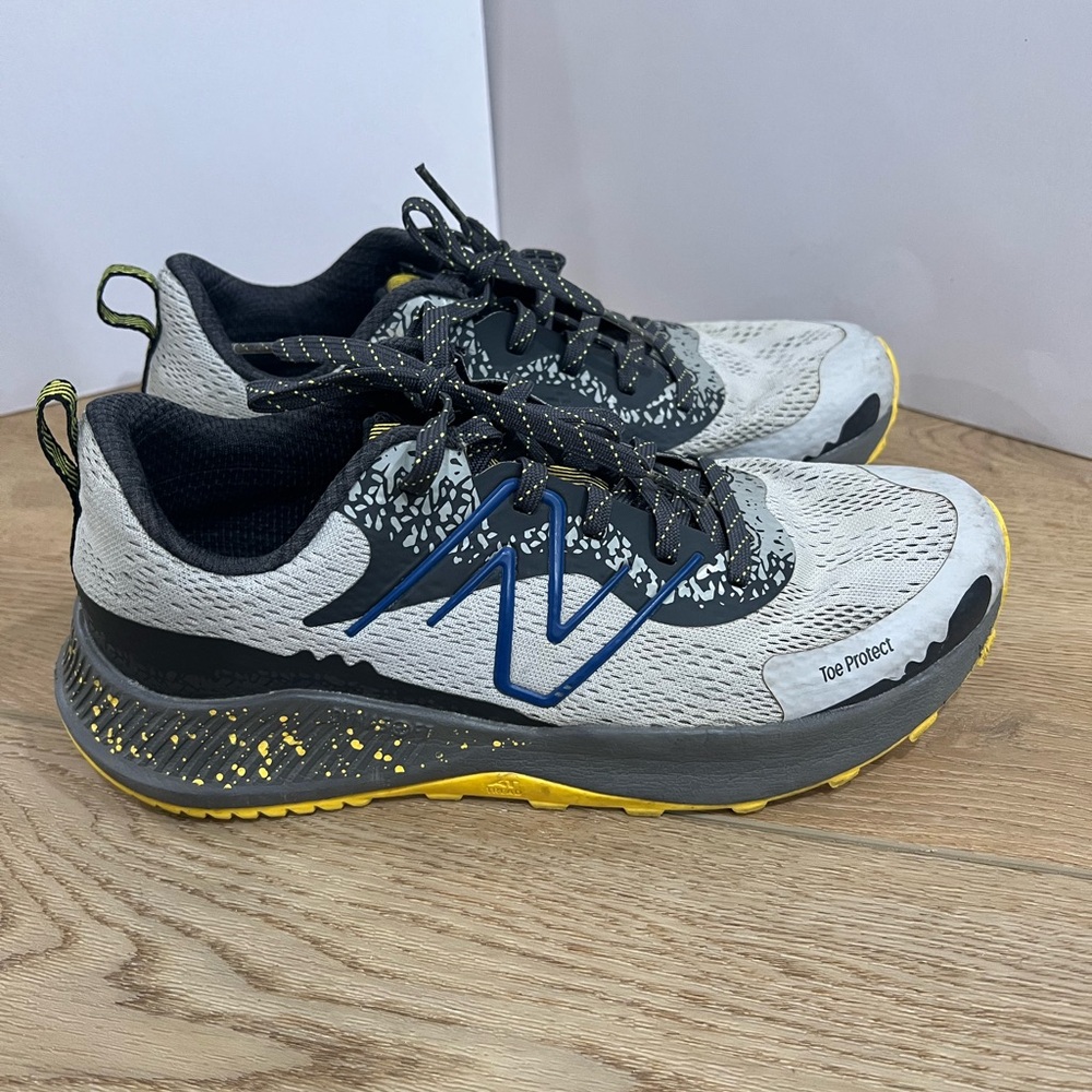 New Balance Kids' Gray and Yellow Athletic Shoes
